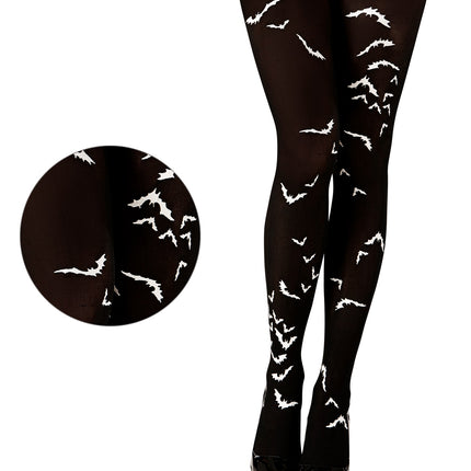Widmann SRL panty zwart met vleermuizen xl