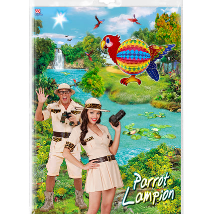 Widmann SRL Papegaai lampion Hawai