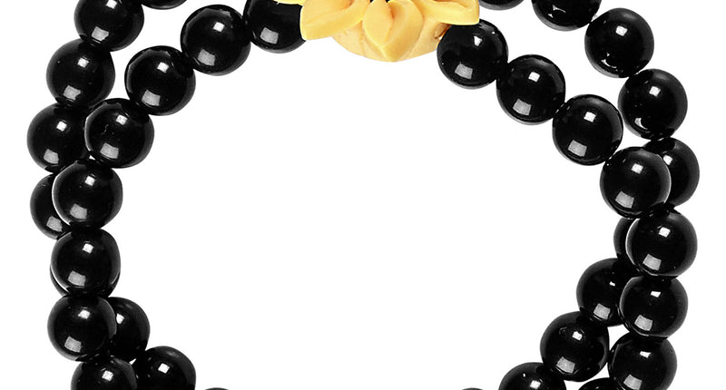 Widmann SRL Parel armband hippie met bloem