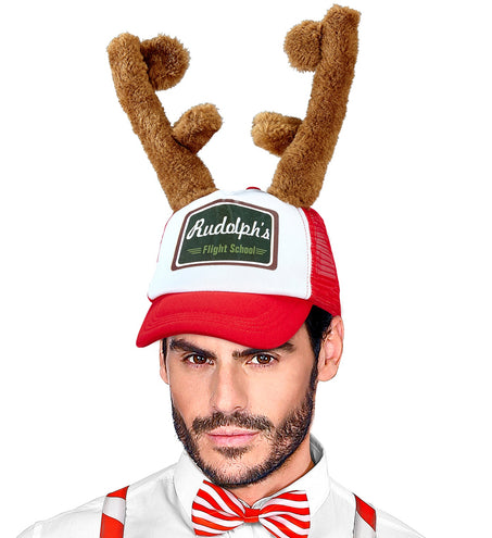 Widmann SRL Pet met rendierhoorntjes kerst