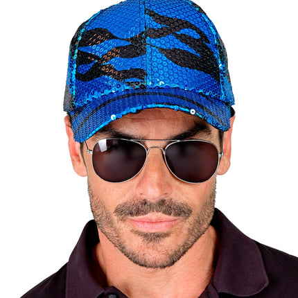 Widmann SRL Pet pailletten blauwe golf