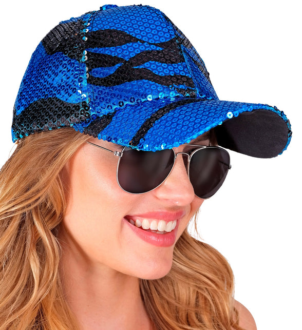 Widmann SRL Pet pailletten blauwe golf