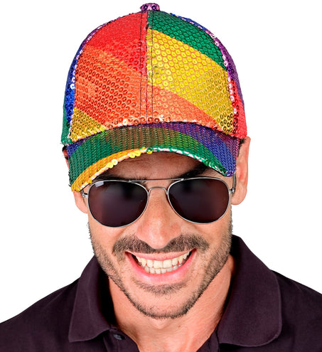 Widmann SRL Pet pailletten regenboog