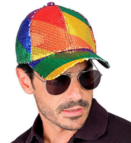 Widmann SRL Pet pailletten regenboog