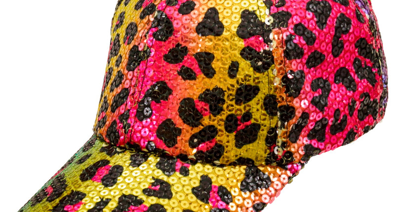 Widmann SRL Pet pailletten regenboog luipaard