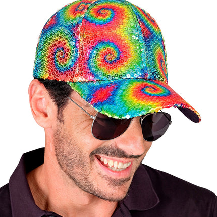 Widmann SRL Pet pailletten tie dye