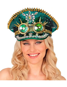 Widmann SRL Pet steampunk met kaleidoscoop bril hoed Gers