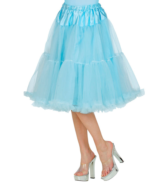 Widmann SRL Petticoat licht blauw tule 65cm