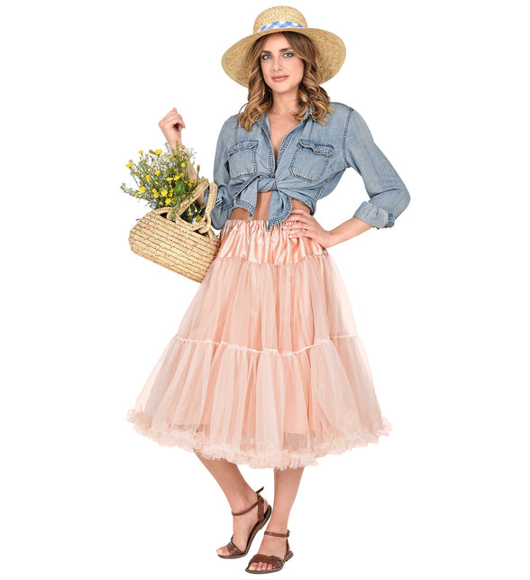 Widmann SRL Petticoat oud roze tule 65cm