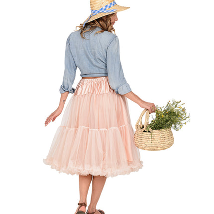 Widmann SRL Petticoat oud roze tule 65cm