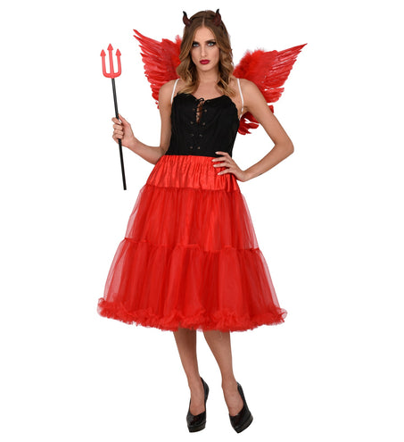 Widmann SRL Petticoat rood tule 65cm