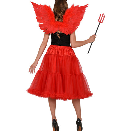 Widmann SRL Petticoat rood tule 65cm