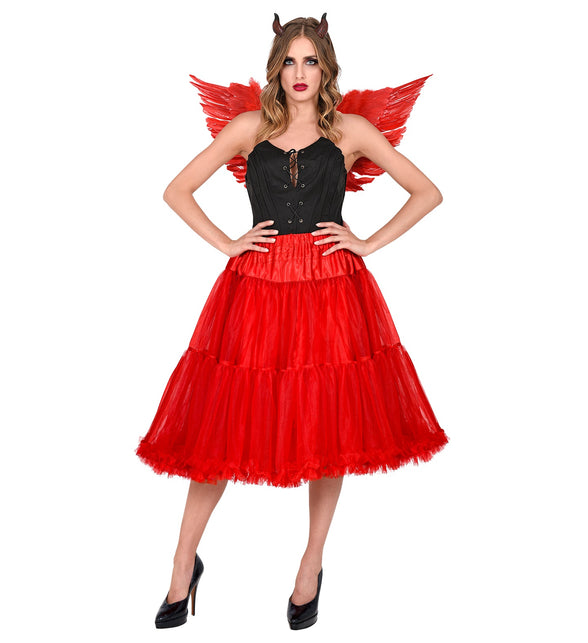 Widmann SRL Petticoat rood tule 65cm