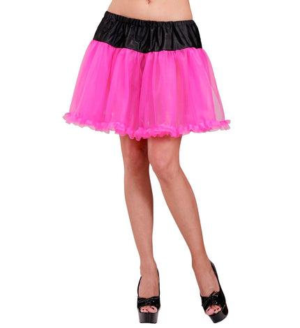 Widmann SRL Petticoat roze met zwart