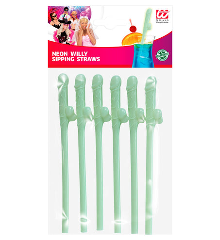 Widmann SRL Piemel rietjes glow in the dark 6 stuks