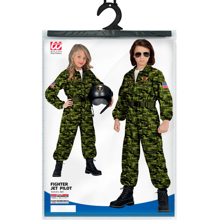 Widmann SRL Piloot straaljager kind Nick