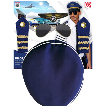 Widmann SRL Piloten set voor volwassenen compleet