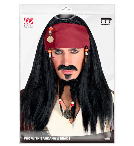 Widmann SRL Pirate of the Caribbean piraten pruik