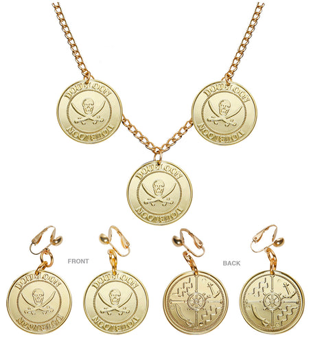 Widmann SRL Piraten ketting en oorbellen