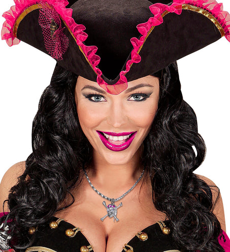 Widmann SRL Piraten ketting schedel strass