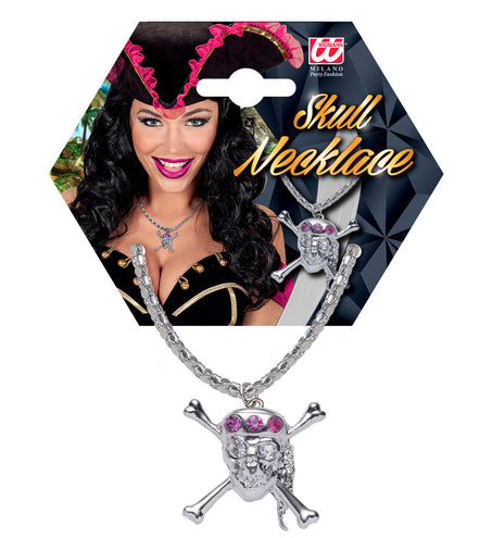 Widmann SRL Piraten ketting schedel strass
