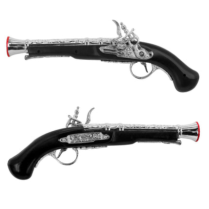 Widmann SRL Piraten pistool zwart zilver