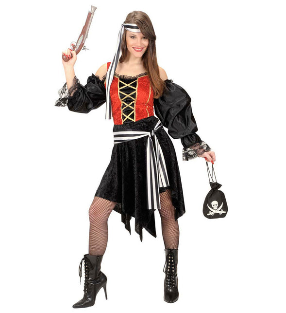 Widmann SRL Piraten tas met schedel en zwaarden