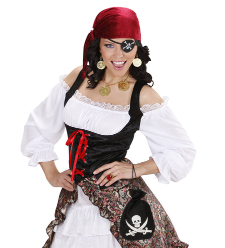 Widmann SRL Piraten tas met schedel en zwaarden