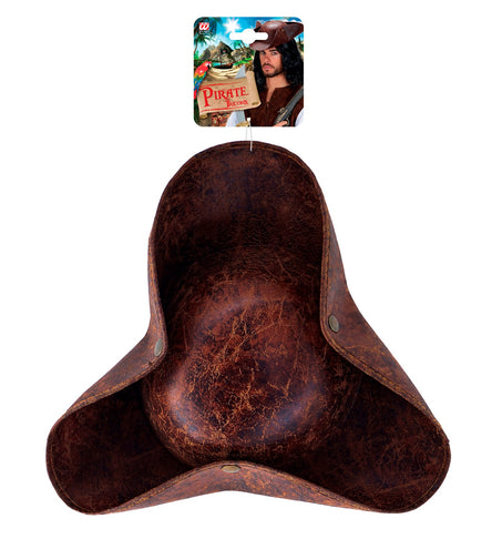 Widmann SRL Piratenhoed driesteek bruin