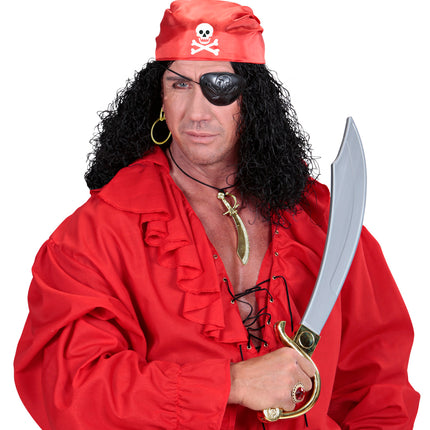 Widmann SRL Piratensetje ooglapje bandana en oorbel