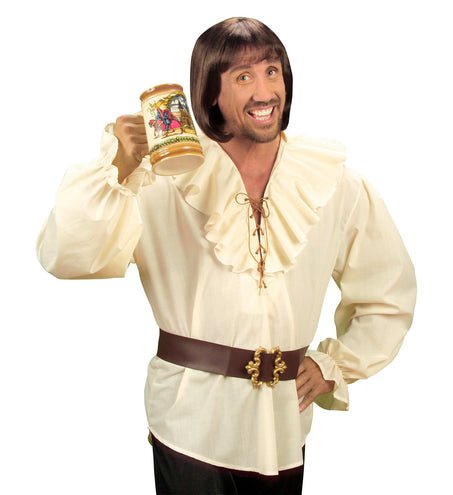 Widmann SRL Piratenshirt beige boeren shirt