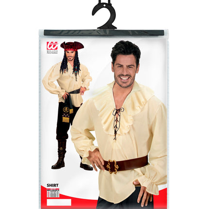 Widmann SRL Piratenshirt beige boeren shirt