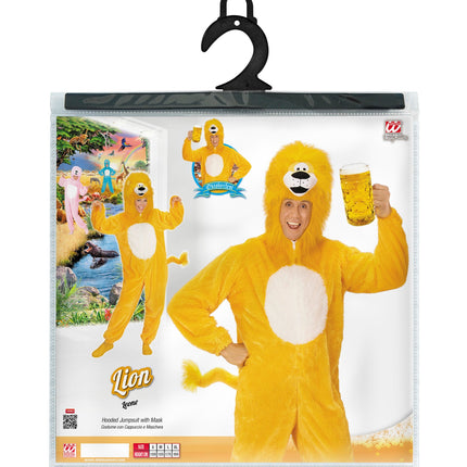 Widmann SRL Pluche gele Leeuwenpakken