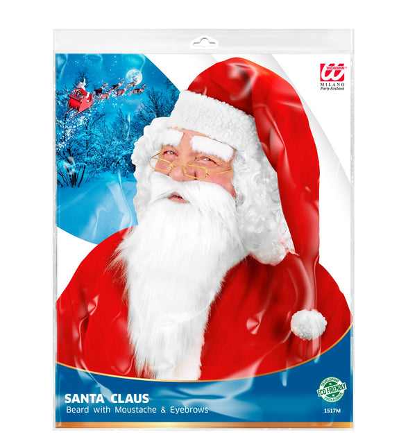 Widmann SRL Pluche kerstman baardset