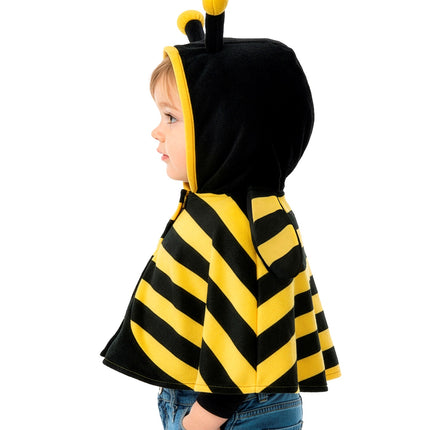 Widmann SRL Pluche poncho met muts bij