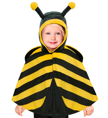 Widmann SRL Pluche poncho met muts bij