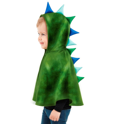 Widmann SRL Pluche poncho met muts dino