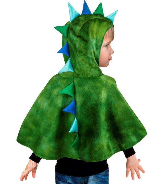 Widmann SRL Pluche poncho met muts dino