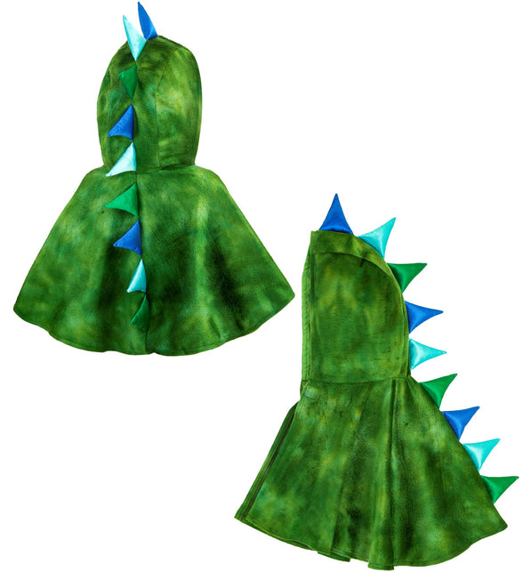 Widmann SRL Pluche poncho met muts dino