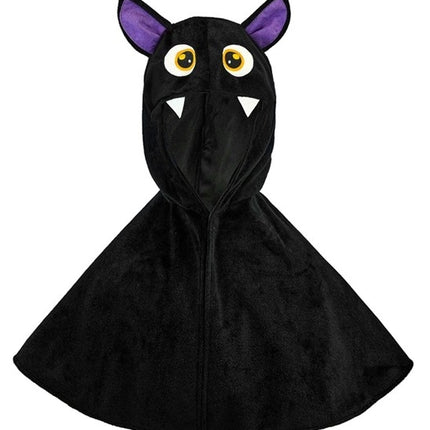 Widmann SRL Pluche poncho met muts vleermuis Fleur kind