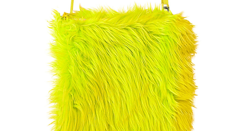 Widmann SRL Plushe Handtas Neon Geel