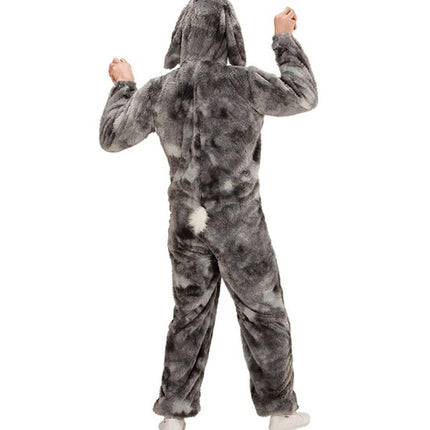 Widmann SRL Plushe konijnenpak grijs