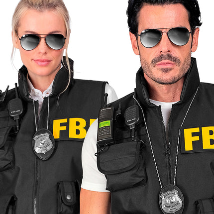 Widmann SRL Politie badge met clip en ketting