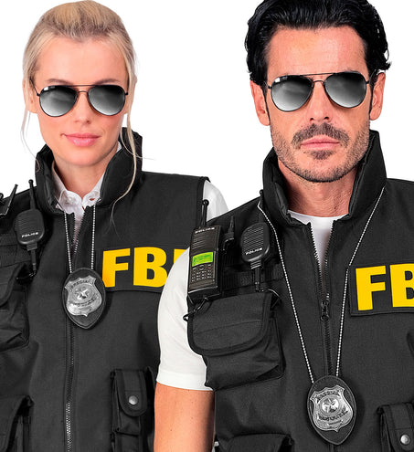 Widmann SRL Politie badge met clip en ketting