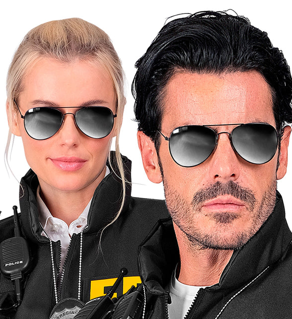 Widmann SRL Politie bril zwart