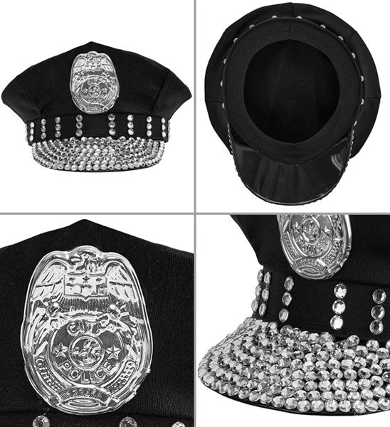 Widmann SRL Politiepet met strass Tess