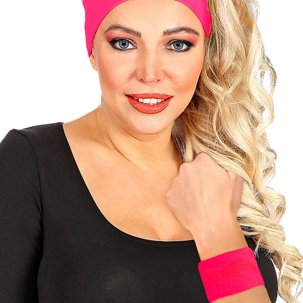 Widmann SRL Polsbandjes neon roze Philip