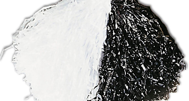 Widmann SRL Pom pom cheerleader zwart met wit