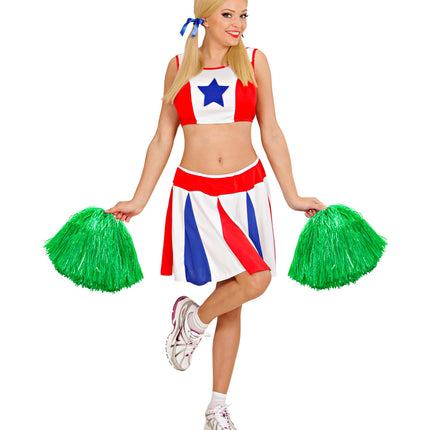 Widmann SRL pom pom luxe uitvoering groen