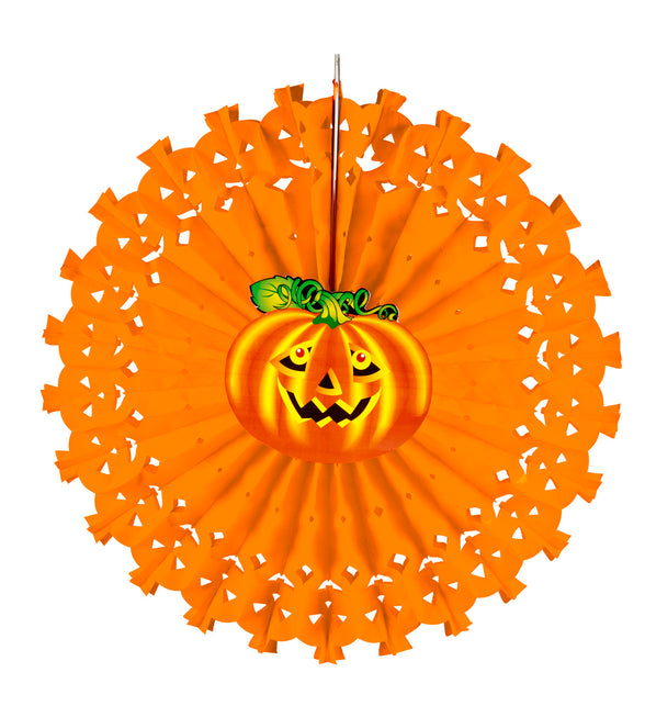 Widmann SRL Pompoen decoratie papier voor Halloween